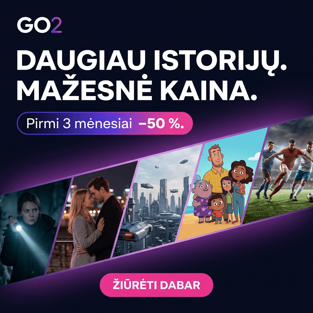 GO2 filmų prenumeratos reklamos koncepcija